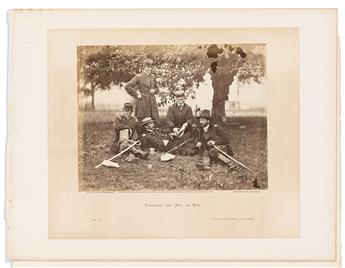 (CIVIL WAR--PHOTOGRAPHY.) Group of 3 mounted photographs from Alexander Gardner's Photographic Sketchbook of the War.